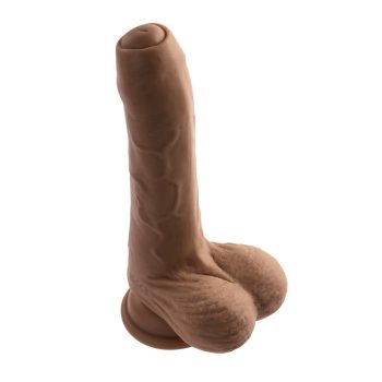 peek a boo vibrating dildo chocolate